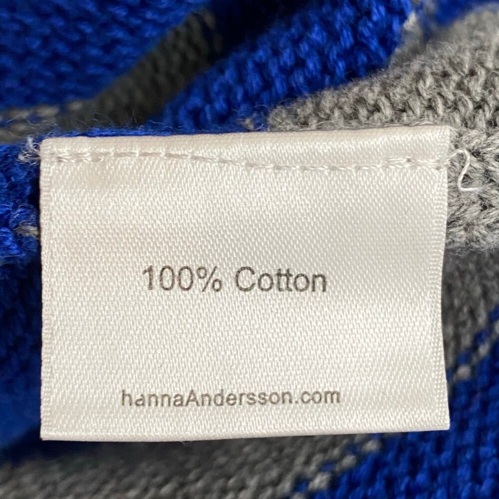 Hanna Andersson Stripe Elbow Patch Cotton Pullover Sweater Kids 150 / 12 US - Picture 12 of 13